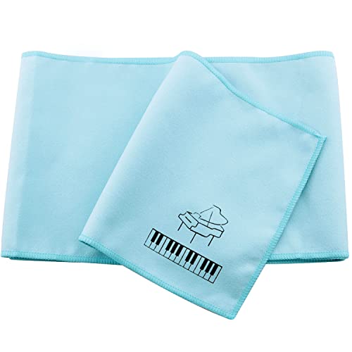 Ruiwaer Blue Piano Keys Cover Keyboard Dust Proof Flannel Cloth