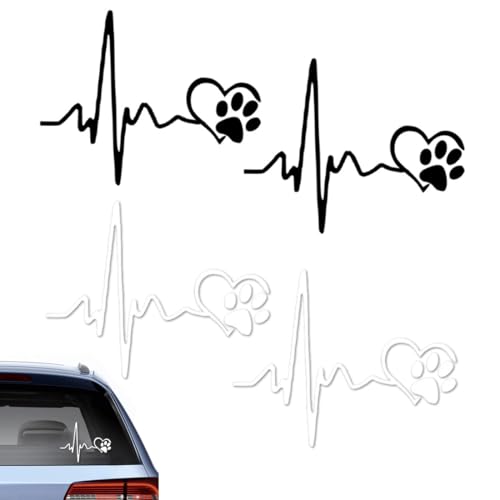 4 Pezzi Adesivi Auto Divertenti, Adesivo per Auto e Moto,