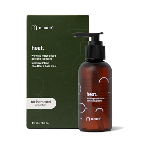 Maude Heat - Warming Water-Based Personal Lubricant - Fragrance-Free pH Balanced Lube for Solo or Partnered Play - Sexual Wellness Couples Gifts (4 fl oz)