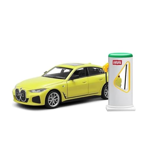 XGFFBAGB 1:32 para El Modelo De Coche Deportivo I4 M50 De Aleación, Fundición De Metal, Sonido Y Luz, Juguetes(Yellow,with Box)