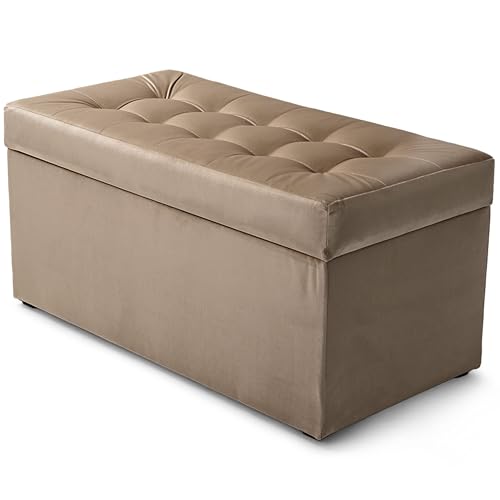 MG Design Polsterhocker 45 x 90 cm Beige mit Stauraum (ca. 100 L), belastbar bis 300 kg, sofort einsatzbereit & pflegeleicht – für Wohnzimmer, Schlafzimmer & Flur MG Design Polsterhocker 45 x 90 cm Beige mit Stauraum (ca. 100 L), belastbar bis 300 kg, sofort einsatzbereit & pflegeleicht – für Wohnzimmer, Schlafzimmer & Flur
