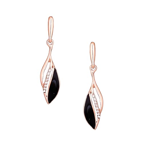 See full amazon price history chart for Estele Fashion Jewellery Rose Gold Plated Splendid Drop Earrings with Black Enamel & White Crystals for Girls/Women-702/710 RG-BK ER Estele Fashion Jewellery Rose Gold Plated Splendid Drop Earrings with Black Enamel & White Crystals for Girls/Women-702/710 RG-BK ER (B08D6TFCFG) Amazon Price History, Amazon Price Tracker
