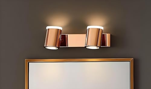Image of FILLISKA 3 in 1 Double Wall spot /Picture /Display /Mirror Light with Adjustable Head and Colour Changing Function (RoseGold-6523)(1 Year Warranty)