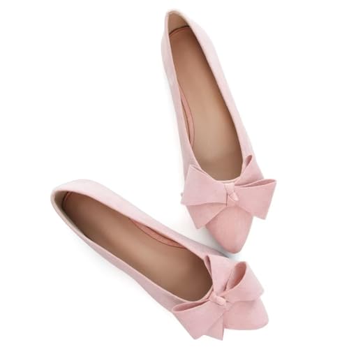 Image of Stunner Womens Flats Fashion Pointed Toe Bowknot Ballet Flats Cute Slip On Dress Flats Comfortable Party Wedding Flats2
