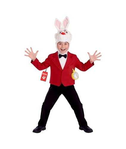 fun shack White Rabbit Costume for Kids, Boys and Girls Rabbit Outfit, Cute Kids Bunny Costume for Dress Up, Medium