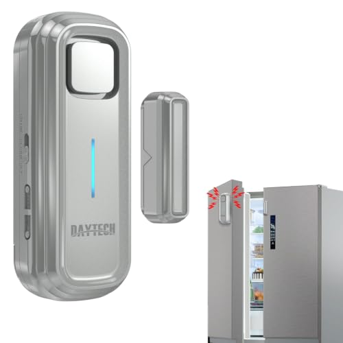 DAYTECH Freezer Door Alarm When Left Open with 0-4Mins Delay Silver 1PC