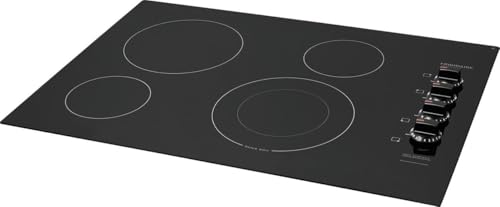 Frigidaire FFEC3025UB 30 Inch Electric Smoothtop Style Cooktop with 4 Elements in Black