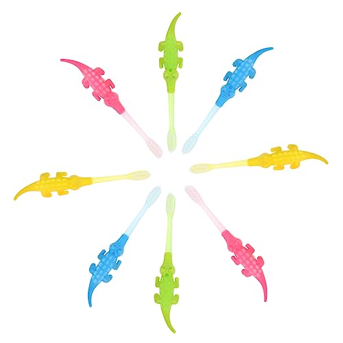 Baluue Cartoon Kids Toothbrush 8pcs Toddler Toothbrush for Kids Soft Bristles Oral Care