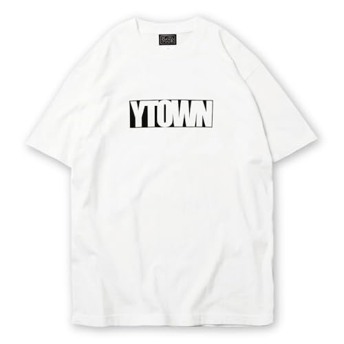 [Lサイズ]YTOWN BOX LOGO TEE WHITE AKIK002-3