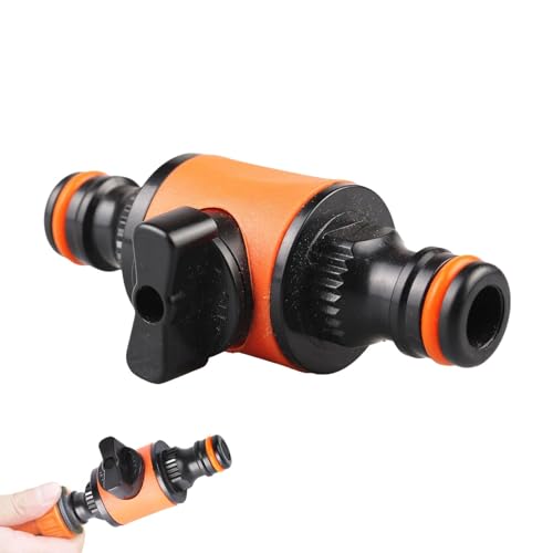 Adaptador de manguera para manguera de jardín,Conector adaptador de manguera de agua,Acoplador de manguera Accesorios para mangueras de agua - Válvula de cierre Conectores de manguera de jardín, acces