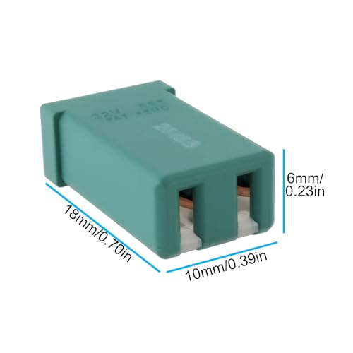 The Lord of the Tools 2 Stück 40 Ampere 32 Volt Buchsensicherung Grün Ersatzteil 5218979 Kompatibel mit Ford Fiesta Kompatibel mit Edge