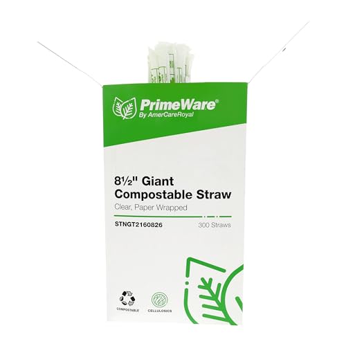 Pitillos biodegradables transparentes 8.5 pulg 7200 un miniatura 5