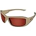 Edge Eyewear XH635-TT Hamel Sand Thin Temple ? Matte Sand Frame/Copper Vapor Shield Lenses