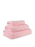  Flor De Algodón Set Toalla 3 Uds. Panama 400 G Rosa 30X50/ 50X100/ 100X150 cm