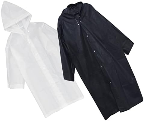 BESPORTBLE 2pcs Adult Wide Mouth Raincoat Hooded Poncho Rain Jackets Disposable Raincoat Lightweight Raincoat Raincoat Packable Rain Poncho Raincoat Supply Camping Supply Eva