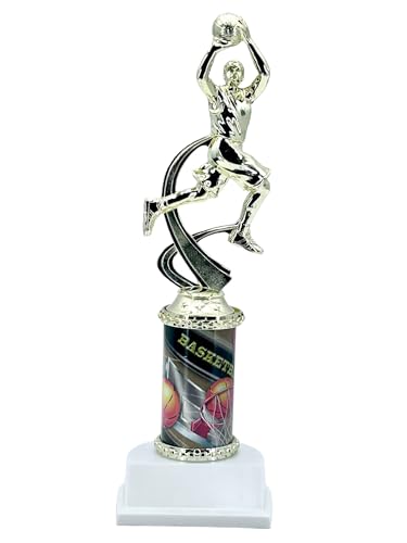 Express Medals 1 Pack Male Baketball Trophy 11 Inch Height Bright Gold Awards Youth Team Trophies Award Tournament Winner Event Prize Party Favor Hoops ATR3