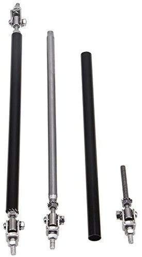 Image of AUTO MT Front Splitter Support Rods, Strut Rods for Cars Vehicles, 8''-11'' Automotive Replacement Bumper Lip Splitter Bars Fit Adjustable Universal (Black 8''-11'' Splitter STRUT Rod)