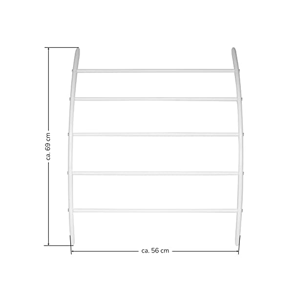 bremermann Wall-Mounted Towel Rail with 5 Rails - Image 8