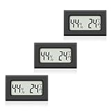 VIELSEITIG - Dieser Hygro-Thermometer verfügt seitlich über 2 Spangen. Somit ist das Gerät nicht nur zum Aufstellen geeignet, sondern kann auch als Einbaugerät genutzt werden! Universell einsetzbar um die Luftfeuchtigkeit und Temperatur zu messen.
