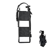 Bear Spray Holster for 7.9, 9.2 & 10.2 oz Canisters – Heavy-Duty Black Nylon Pouch with Quick Release Buckle & Elastic Cord, Secure Fit for Hiking, Camping, Hunting, Outdoor Carry (Spray Not Included)