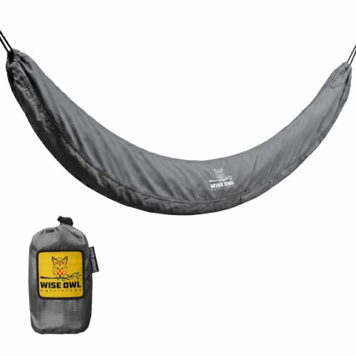 Wise Owl Outfitters Hammock Sleeve - Snakeskin Defender Camping Hammock Cover for Rain - Universal Waterproof Protection for Rain Fly Tarps and Camping Gear
