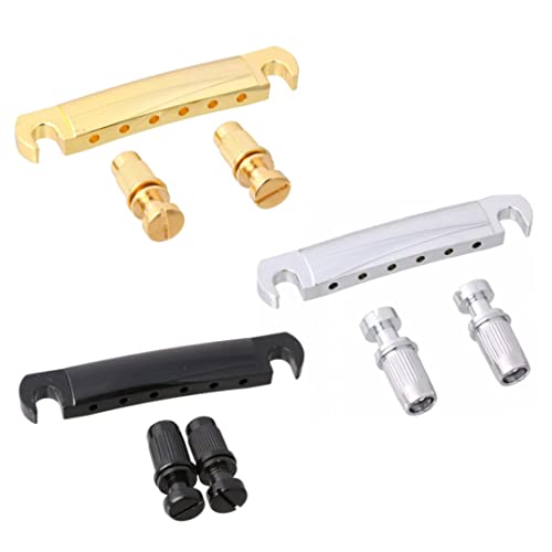 Piste de guitare avec barre d’arrêt Tune o Matic Couier d’arrêt Bar compatible avec Gibson LP Gear Remplacement Silver… - Les Beatles, Paul McCartney, John Lennon, RIngo Starr, George Harrison Piste de guitare avec barre d'arrêt Tune o Matic Couier d'arrêt Bar compatible avec Gibson LP Gear Remplacement Silver… – Image 4