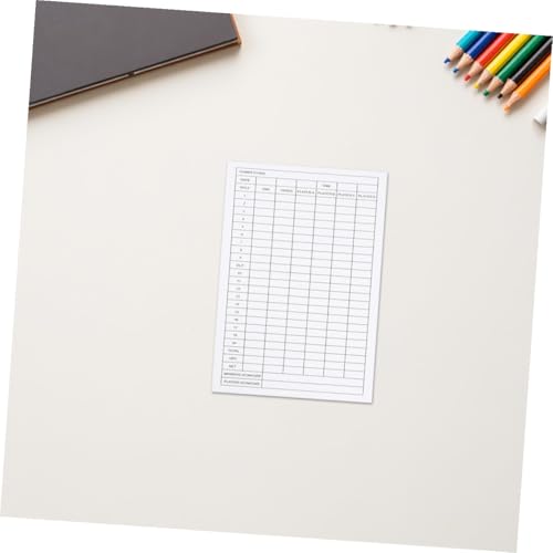 BESPORTBLE 20Pcs Coated Scorecards
