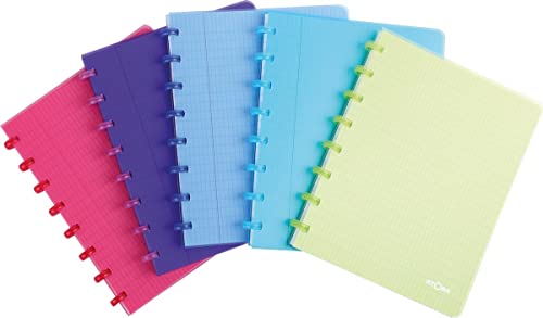 Cahiers A5 Atoma assortis parfaits pour organiser votre bureau avec style