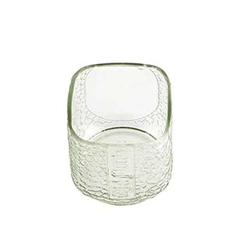 Kavi Top Cut Old Monk Recycled Bottle Platter - Upcycled Serving Tray (Clear)