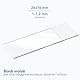 AIESI® Objektträger Mikroskop mit geschliffenen Kanten und beidseitig sandgestrahltem Klebeband, Maße 26x76 mm (Packung à 72 Stück)