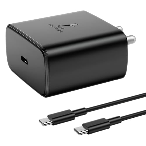 Image of 45W USB C Super Fast Charger Compatible with Samsung Galaxy S24 /S23 /S22 Ultra /S22 /S21Ultra /S20 Ultra /S23 Fe /S21fe /Z Flip /Z Fold 5,4,3 Cellular Phone Adapter Quick Charging Adaptor 45 Watt, Black
