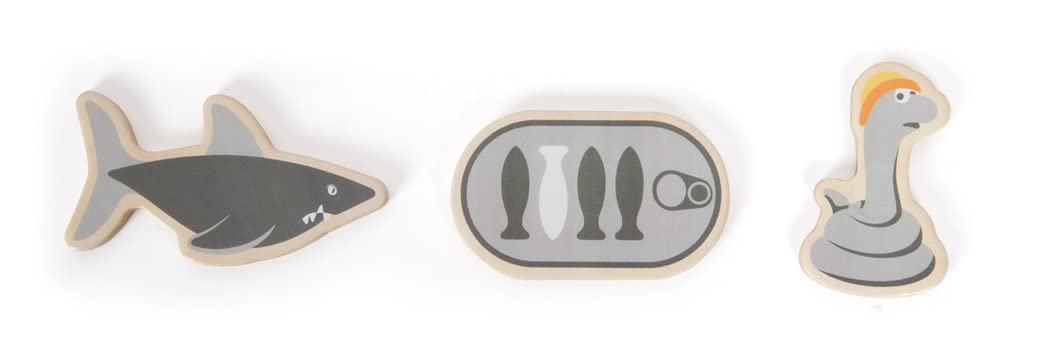 small foot Juego de Pesca 4 Friends, de Madera, diseño Colorido, Incl., Accesorios versátiles, 12285