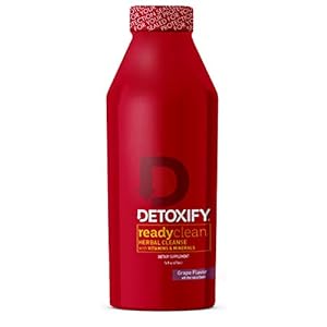 Detoxify â Ready Clean Herbal Cleanse â Grapeâ 16 oz â Formulated Herbal Detox Drink â Milk Thistle Seed Extract & Burdock Root Extract â Plus Sticker