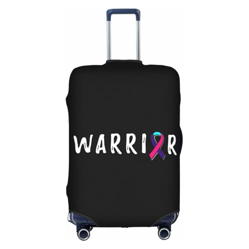 Travel Luggage Cover Warrior Thyroid Cancer Awareness Fashion Washable Baggage Suitcase Protector Fit For Luggage Large