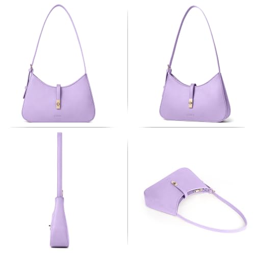 Image of CLUCI Purple Shoulder Bag for Women, Small Vegan Leather Purse