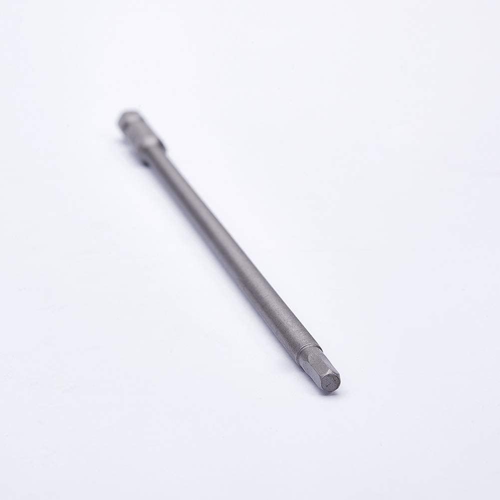Auniwaig 10Pcs Hex Head Allen Wrench Drill Bit, 1/4 Inch Hex Shank Metric S2 Steel Hex Bit, H3 Magnetic Tips, 150mm/6" Long Screwdriver Bit Perfect for Production Workshop