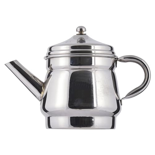 Image of Premium Stainless Steel Stovetop Espresso Moka Pot | South Indian Style Traditional brewing method Drip Decoction Maker Coffee Percolator Kettle Filter (Percolater 120ML, SIZE 1)
