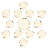 STAMPING BLANKS ROUND: Dijes de latón en forma redonda plana, con un diseño único de estilo twist, todo en brillo dorado brillante, añadirá vitalidad a tus manualidades de joyería..