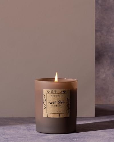 Bougie de luxe bois de santal vanille : cadeau décoratif idéal