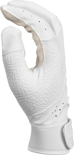 Easton | Fundamental 2.0 Series Fastpitch Softball Batting Gloves | Women's Medium | White/White - image 4