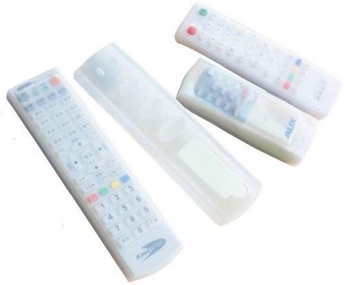 Newvent®3Pcs Silicone TV Remote Control Cover | Air Conditioner Case for Waterproof Storage Bag with Transparent Anti-Dust Protector Condition Clear Controller Skin Pouch Bag (Set of 1) (B0DG5285HX) Amazon Price History, Amazon Price Tracker