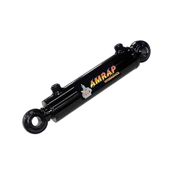 2.5x24 Hydraulic Cylinder - 2.5" Bore 24" Stroke Double Acting Swivel Ball Welded Hydraulic Cylinder 3500 PSI Retracted 34, Extended 58,SAE#8