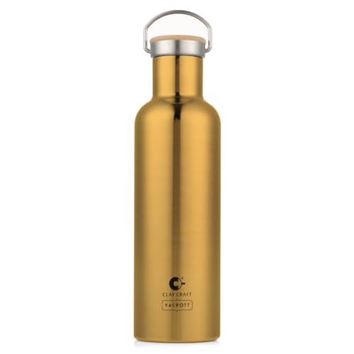Image of CLAY CRAFT VACBOTT Melissa Double Walled|18 Hours Hot and 24 Hours Cold Water Bottle Vacuum Insulated Flask Bottle|1 Pcs, 860ml Bottle for Gym|Travelling|BPA-Free|BIS Certified|1Year Limited Warranty