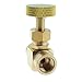 MTQY Heavy Duty Brass Replacement Control Needle Valve 1/4 Inch Female NPT x 1/4 Inch Female NPT Connection Valve for Regulating Flow to Instrument and Industrial Application
