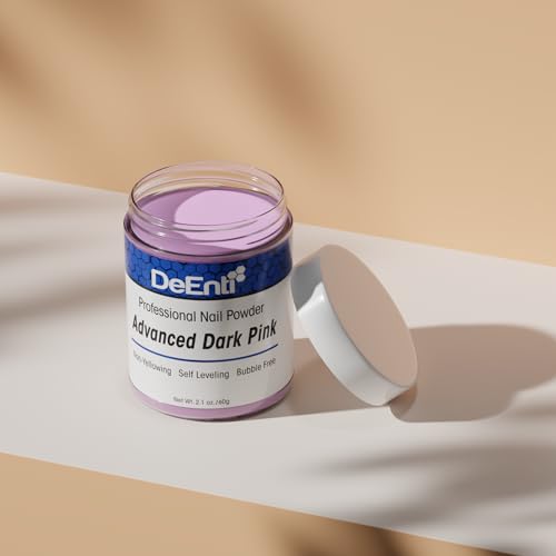 DeEnti Acrylic Nail Powder - 2oz Dark Pink|Professional Grade, Bubble-Free Acrylic Powder for Nails | Long-Lasting, Chip-Resistant Nail Acrylic Powder for Carving, Extensions & Fake Nails