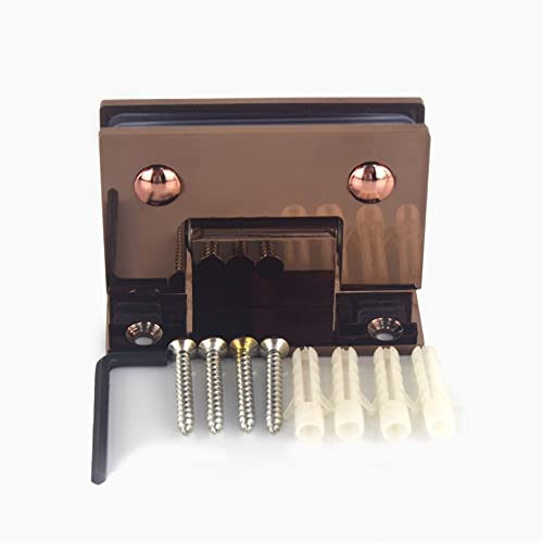 Rose Gold Chrome Heavy Duty 90 Degree Glass Door Cupboard Showcase Cabinet Clamp Shower Doors Hinge Replacement Parts Wall-to-Glass