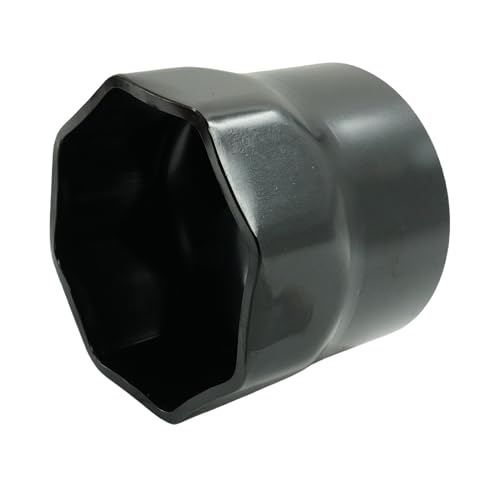 Image of 3-3 /4-Inch 8 Point Wheel Bearing Locknut Socket, 3 /4-Inch Drive, for Axle Nut Socket, Remove and Install Wheel Bearing Nuts, Carbon Steel, Powder-Coated (3-3 /4 inch 8PT, 3 /4 inch Drive)