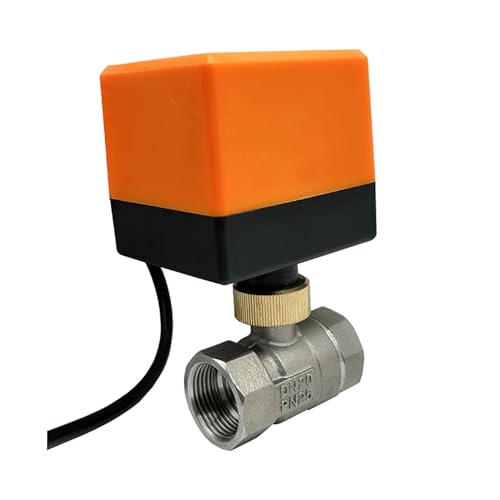 Válvula de bola motorizada de acero inoxidable DN20 CR02 12V 2