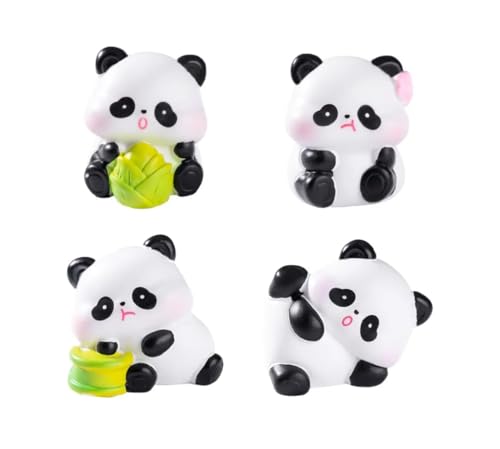 Image of VRB Dec 1 Set Miniature Showpiece Set for Home Decor,Car Dashboard,Valentine,Living Room,Gifts Figurines,Cake Decoration Items,Figurines for Home Decor. ((6 Pcs Lazy Cute Panda))