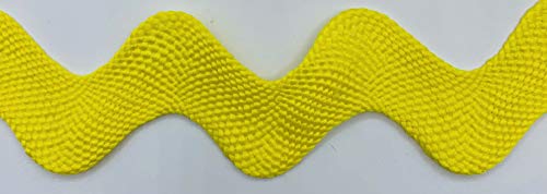 Image of 1-1 /2 inch Giant Jumbo RIC Rac (Bright Yellow, 5 Yards)